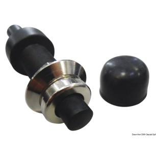
Bouton étanche en laiton noir 

