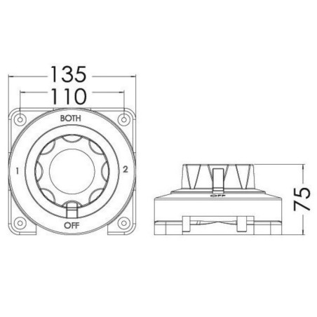 
Interrupteur/Coupleur p. batteries Selecta 
