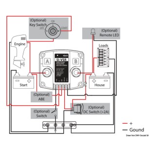 
Relay sensible  la tension VSR avec isolateur starter 

