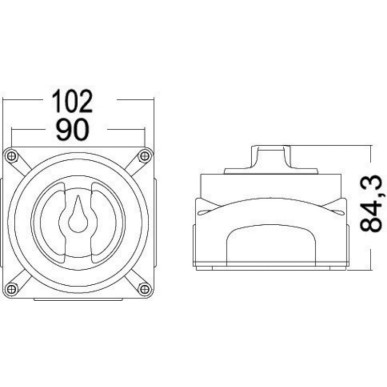 Interrupteur/coupleur batteries Selecta New| EAN 8033137007927 Ref 14.921.02