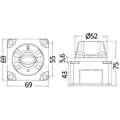 Coupe-batterie / Interrupteurs encastrés Electra| EAN 8033137027932 Ref 14.923.02