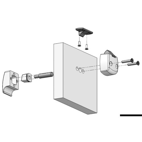 
Bouton en laiton avec serrure 
