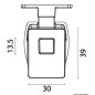 
Bouton en laiton avec serrure 
