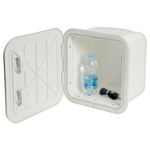 
Caisson blanc avec porte 285 x 285 mm façade L 
