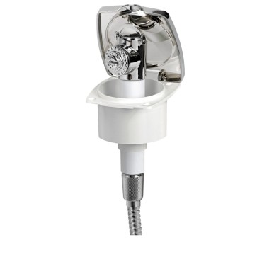 Boîtier douchette pont New Edge + douchette Mizar bouton| EAN 8033137093302 Ref 15.243.07