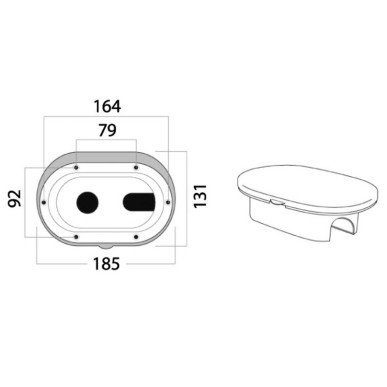 Boîte de douche ovale + mitigeur+ douche bouton-poussoir Desy| EAN 8033137093203 Ref 15.240.33