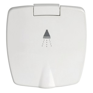 
Douche Boris finition blanche tuyau PVC 2,5 m 
