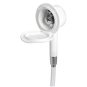 
Boîtier douche blanc Classic Evo tuyau PVC 2,5 mm Montage  la verticale
