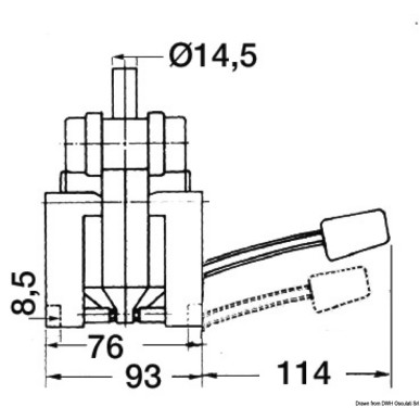 Pompe à pied double effet pour évier et lavabo | EAN 8033137093852 Ref 15.253.00