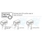
Douche eau froide Saturn base verticale noir 
