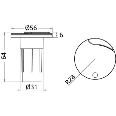 Base plate barres rétractables| EAN 8033137201622 Ref 11.000.27