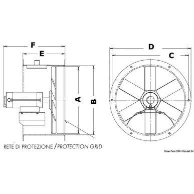 Ventilateur hélicoïdal,équilibrée statique+ dynamique| EAN 8033137094613 Ref 16.103.04