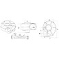 
Aspirateur centrifuge avec étrier 24 V 11 A 
