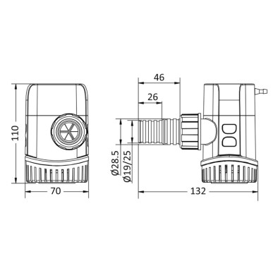 Pompe fond de cale Europump Next Generation 1100 24V | EAN 8033137198892 Ref 16.128.06