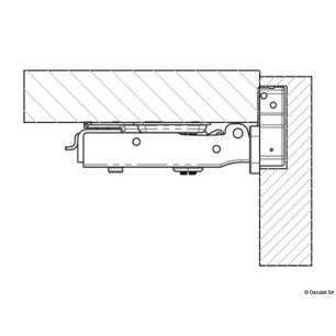 
Charnière  ressort portes Soft Close Full Overlay 
