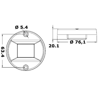 Feux de navigation EVOLED + source lumineuse LED | EAN 8033137058080 Ref 11.039.14