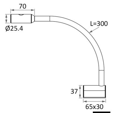 Spot LED articulé tête de lit / lecture des cartes| EAN 8033137198694 Ref 13.237.07