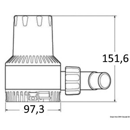 
Pompe de fond de cale Attwood Heavy Duty 12 V 6,6 A  
