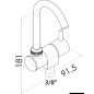 Robinet orientable Slim eau froide
Robinet orientable Slim eau froide