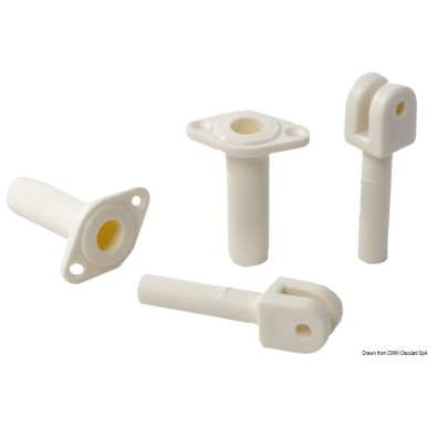 Bimini pliable 2 arceaux blanc 130/140 cm | EAN 8033137197727 Ref 46.901.21
