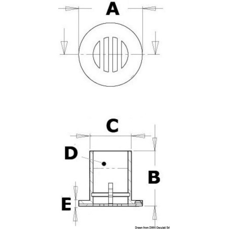 
Evacuation drainage cockpit 1"1/2 
