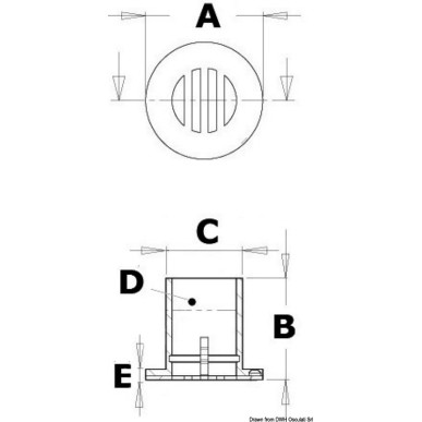 Evacuation drainage cockpit 1" | EAN 8033137097195 Ref 17.118.49