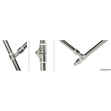 Taud haut 3 arceaux AISI316 Ø 25mm 200/210 cm bleu | EAN 8033137148057 Ref 46.920.14