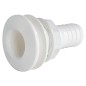 
Passe-coque plastique blanc avec embout 1"1/4 
