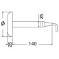 
Projecteur sous-marine 12x3WLED blanc avec goujon 
