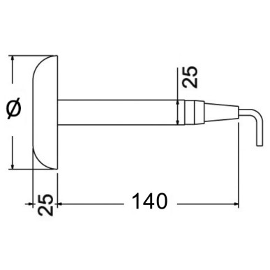 Projecteur sous-marin carène + goujons| EAN 8033137083921 Ref 13.298.00