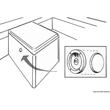 Trappe coupe-feu Fire Port plastic blanc | EAN 8033137016349 Ref 17.680.00