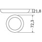 Spot LED encastr. réduit Aruba rond touch interrup
Spot LED encastr. réduit Aruba rond touch interrup