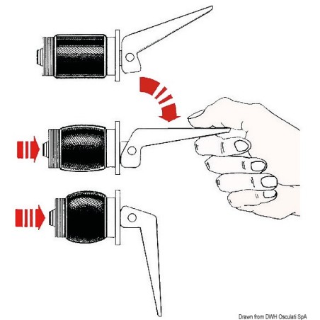 
Nable de vidange laiton chromé 42 mm 
