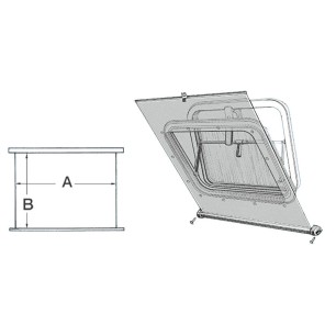 
Rideau occultant blanc Climavision Mare 450x500 mm 
