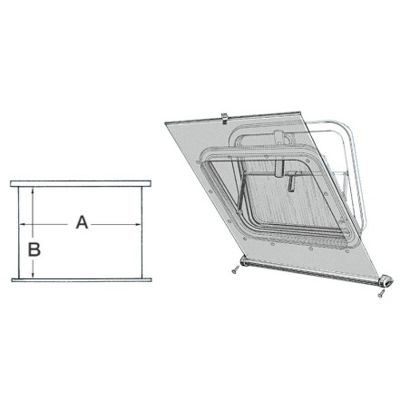 
Rideau occultant blanc Climavision Mare 450x500 mm 
