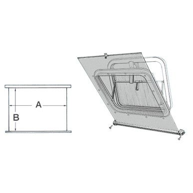 Rideau occultant blanc Climavision Mare 450x500 mm  Ref 19.359.02