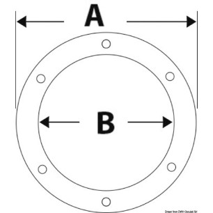 
Bouchon inspection blanc ouverture facile 127 mm 
