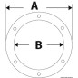 
Bouchon inspection blanc ouverture facile 127 mm 
