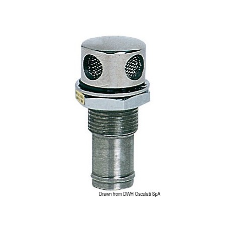 
Event droit inox poli miroir 19 mm 
