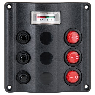 Tableau électrique Wave Design + interrupteurs bascule LED| EAN 8033137043086 Ref 14.104.05