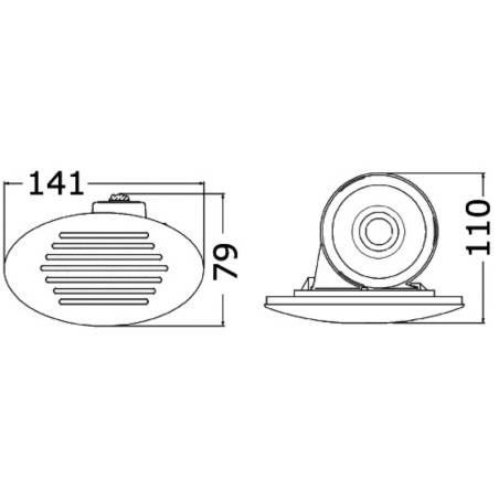 
Avertisseur  encastrer blanc 112 db 
