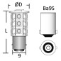 
Feu de navigation 12 V BA9S 0,9 W 61 Lum 
