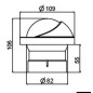 Compas RIVIERA Artica Slim 2"3/4 encastr. noir, rose noir
Compas RIVIERA Artica Slim 2"3/4 encastr. noir, rose noir