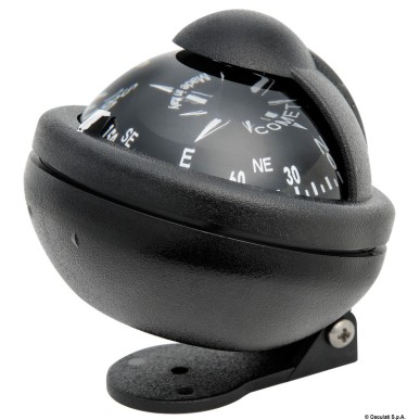 Compas RIVIERA Comet 2" noir + étrier | EAN 8033137114199 Ref 25.006.04