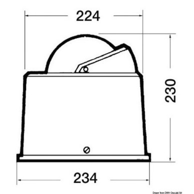 Compas + habitacle RIVIERA 6" grand vitesse B6/W3 | EAN 8033137209154 Ref 25.003.10