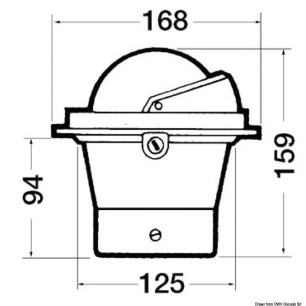 
Compas 4" RIVIERA BU1  encastrer 
