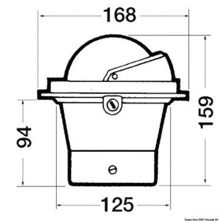 
Compas 4" RIVIERA BU1  encastrer 
