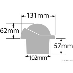 
Compas encastr. RITCHIE Helmsman 3"3/4 blanc/blanc 
