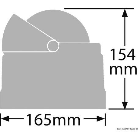 
Compas externet RITCHIE Wheelmark 4"1/2 noir/noir 

