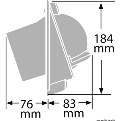 Compas RITCHIE Venturi Sail 3"3/4 noir/rouge | EAN 8033137115233 Ref 25.088.02